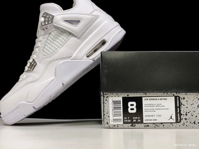 Rep 308497-100 Air Money Retro 4 Pure Jordan 0824